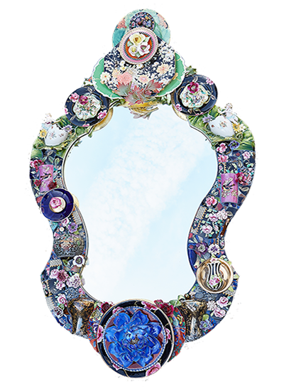  Mirror mosaic - Moody Blue