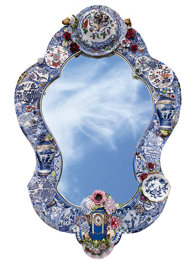  Mirror mosaic - Simply Blue