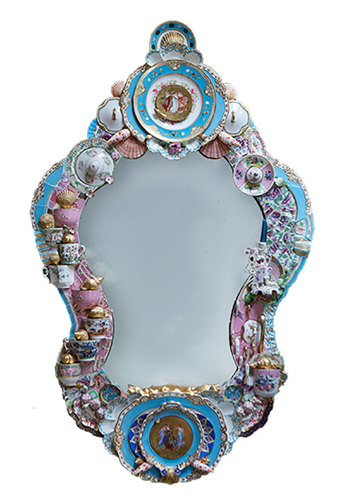 Mosaic framed mirror - Dispute