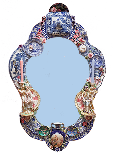 Mosaic framed mirror - Dispute