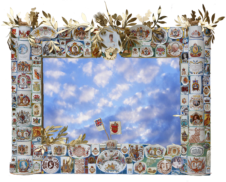 King and Queen Royal Mirror mosaic number 8