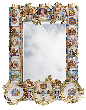 King and Queen Royal Mirror mosaic number 5