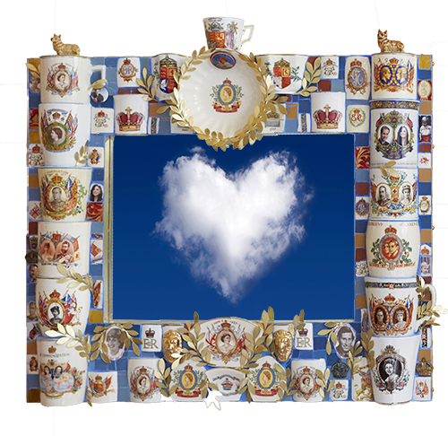 King and Queen Royal Mirror mosaic number 9