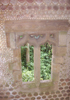 Shell grotto window detail
