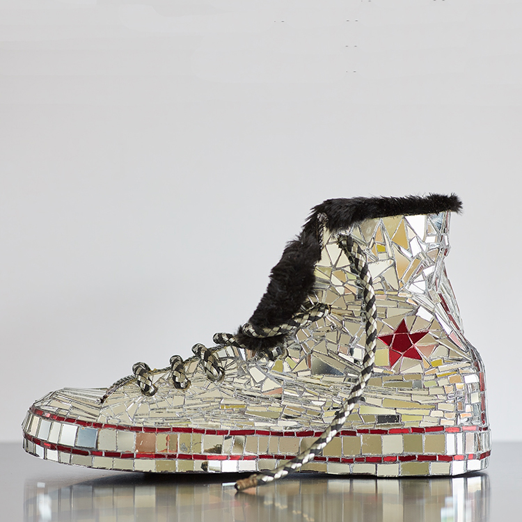 Converse sneaker in mirror mosaic